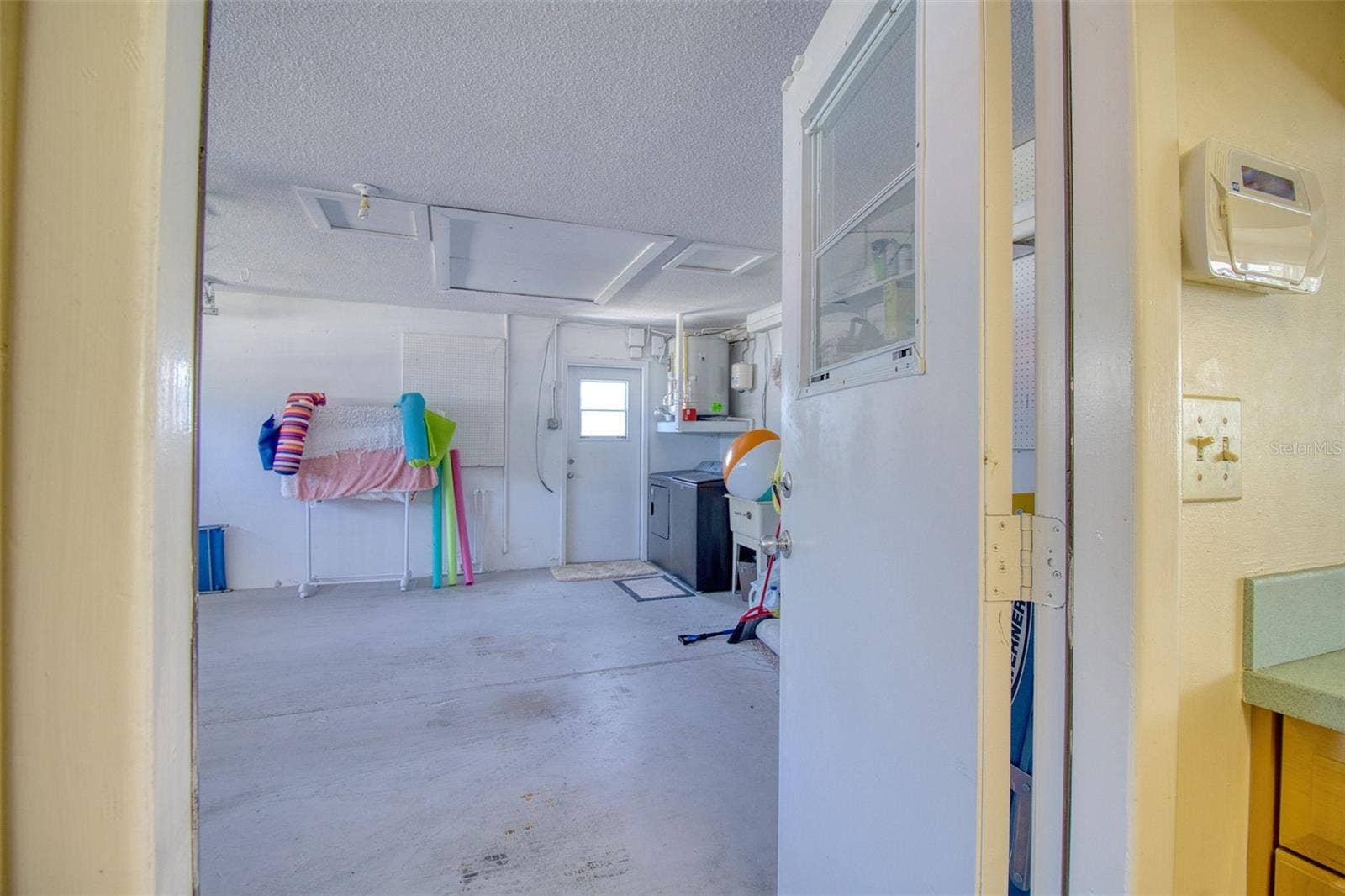 Exit to garage from kitchen