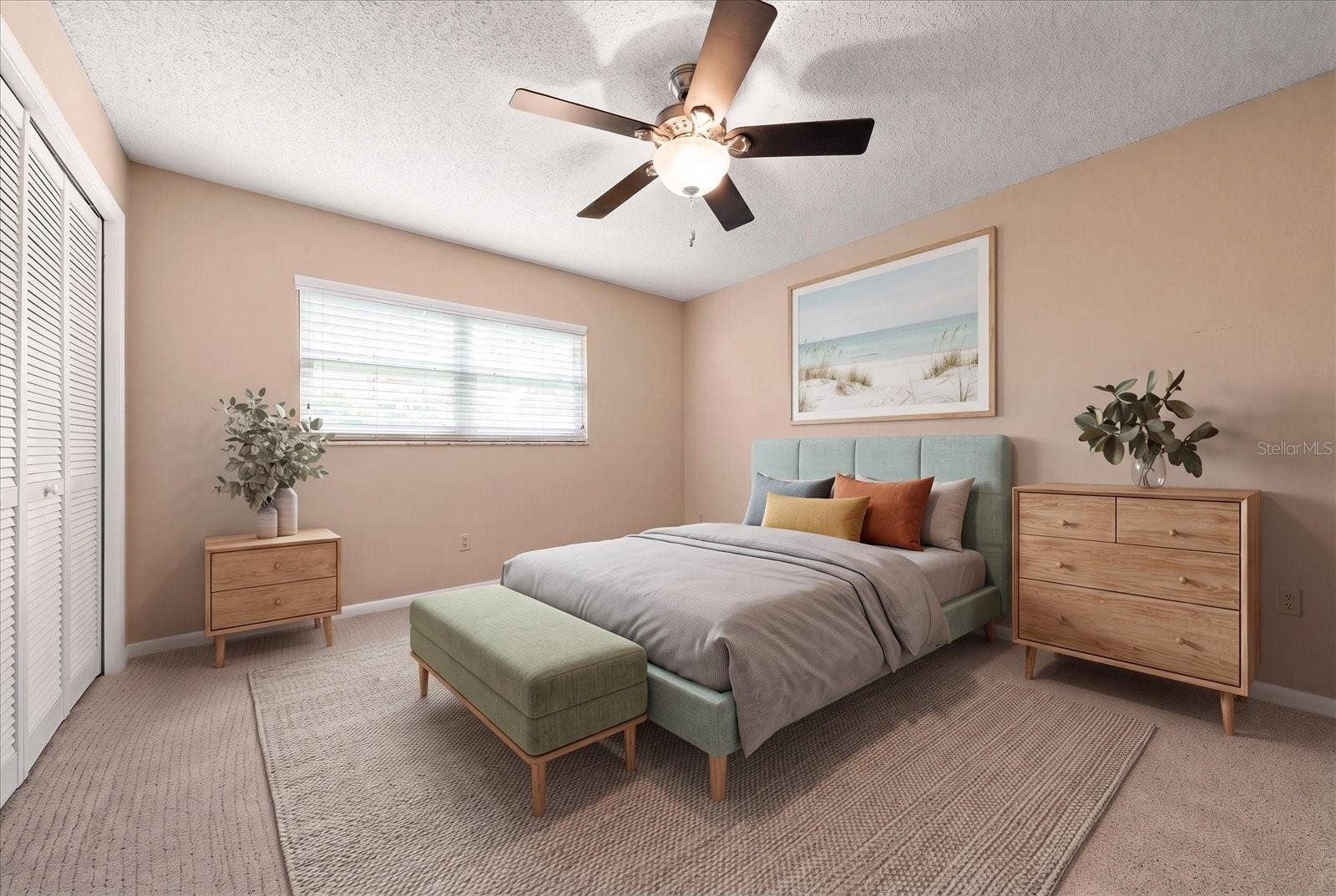 1105 DEER RUN PLACE, Valrico, FL 33594 Bedroom 2 is large and bright and private.