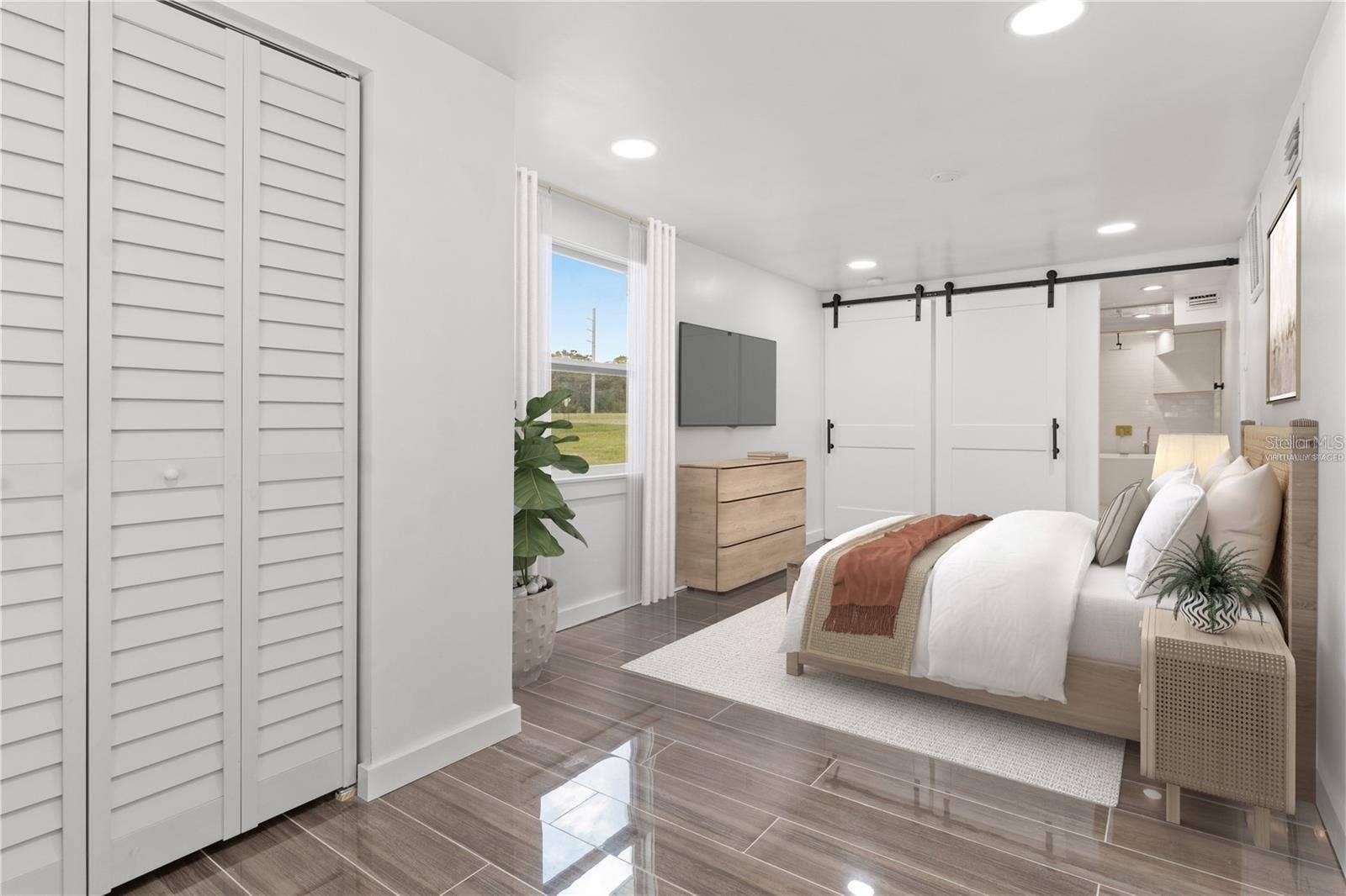 10908 LAND O LAKES BOULEVARD, Land O Lakes, FL 34638 Second primary bedroom, bottom floor, virtually staged