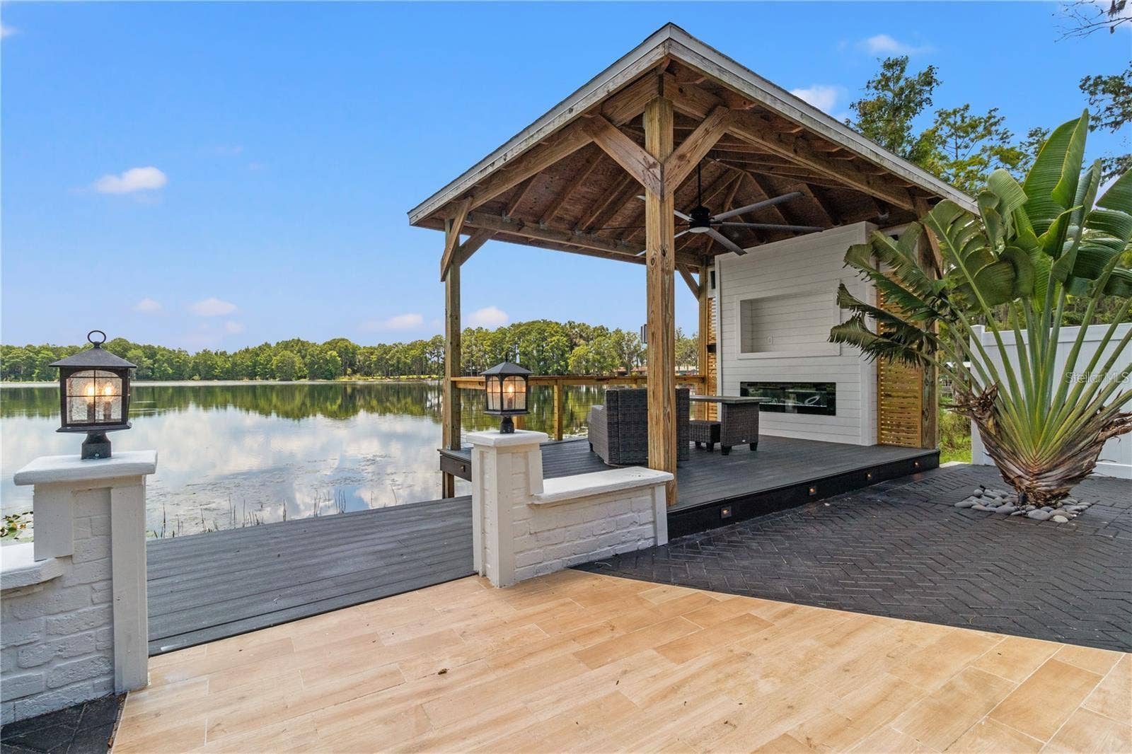 10908 LAND O LAKES BOULEVARD, Land O Lakes, FL 34638 Custom Covered Deck overlooking Green Lake. (Ski and Boating allowed)
