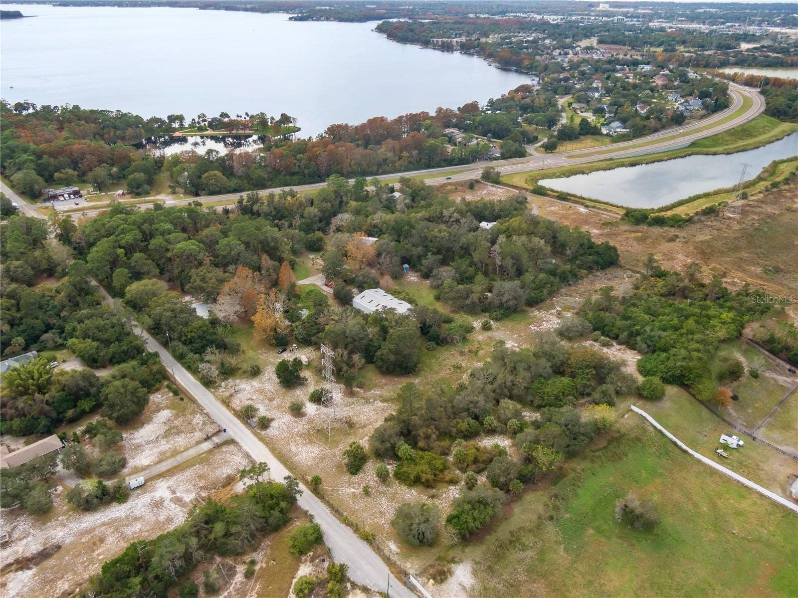 2373 KEYSTONE ROAD, Tarpon Springs, FL 34688 Aerial view towards the South