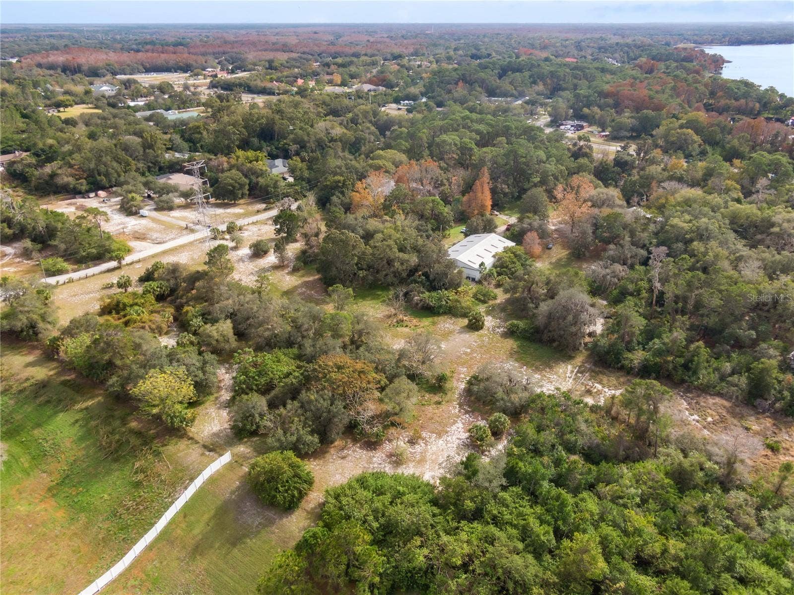 2373 KEYSTONE ROAD, Tarpon Springs, FL 34688 Aerial view of North end of property