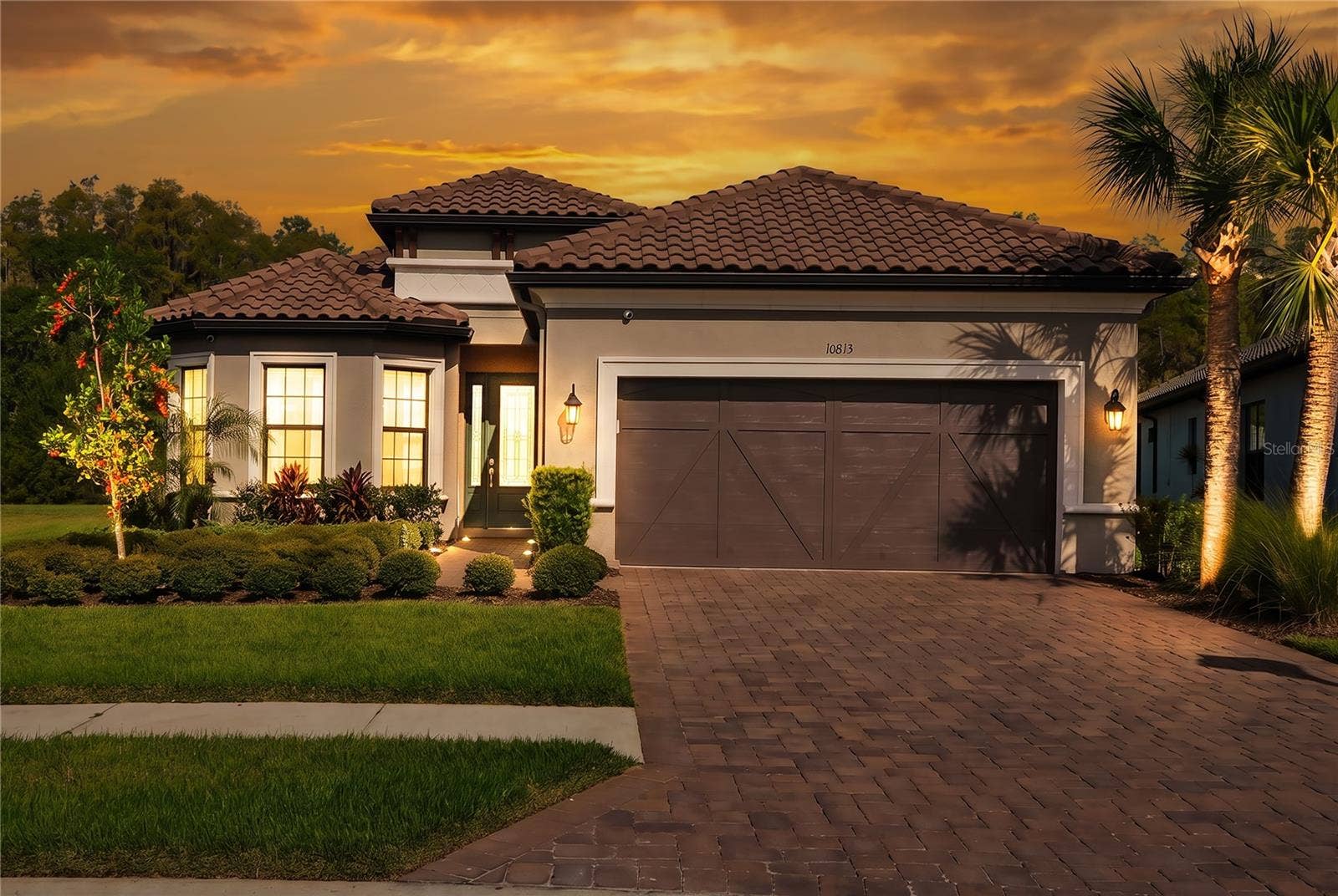 Front dawn view of home