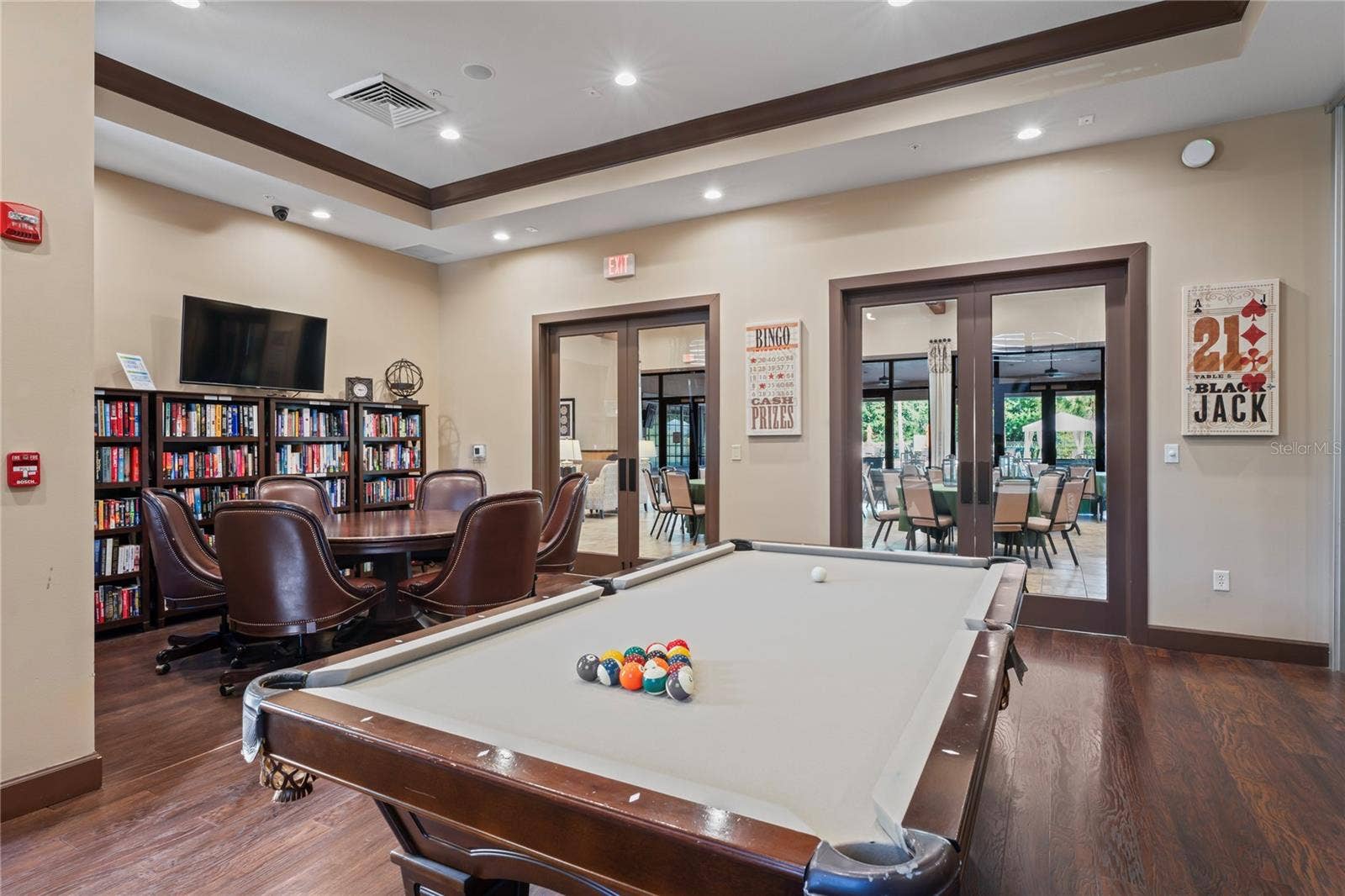 Billiard Table and Card Table room