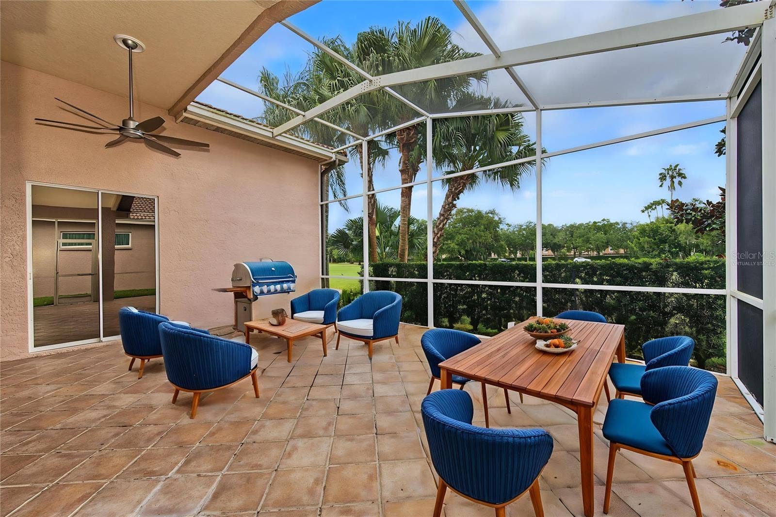 4008 SILK OAK LANE, Palm Harbor, FL 34685 Lanai Virtually Staged