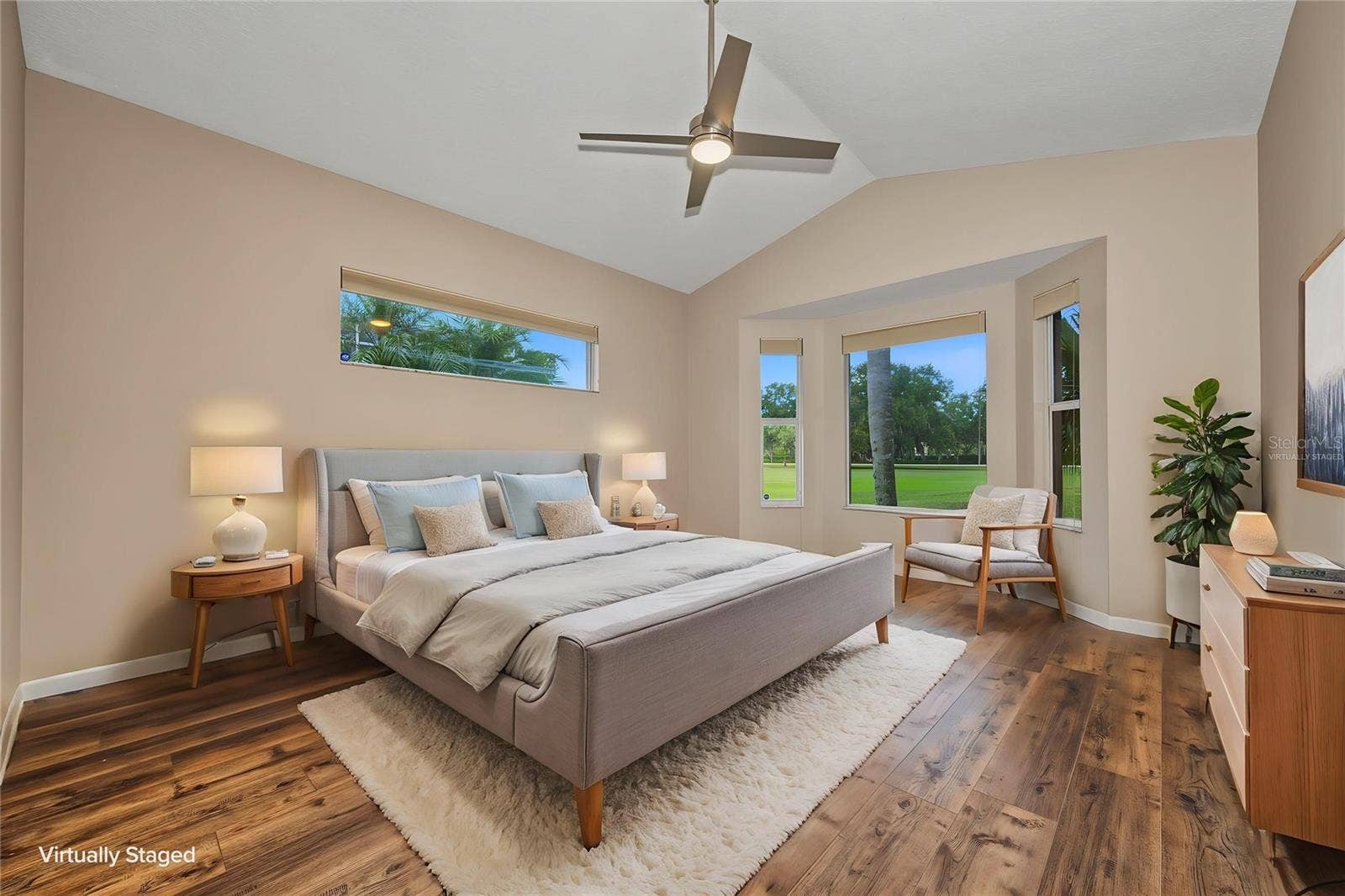4008 SILK OAK LANE, Palm Harbor, FL 34685 Primary Bedroom Virtually Staged