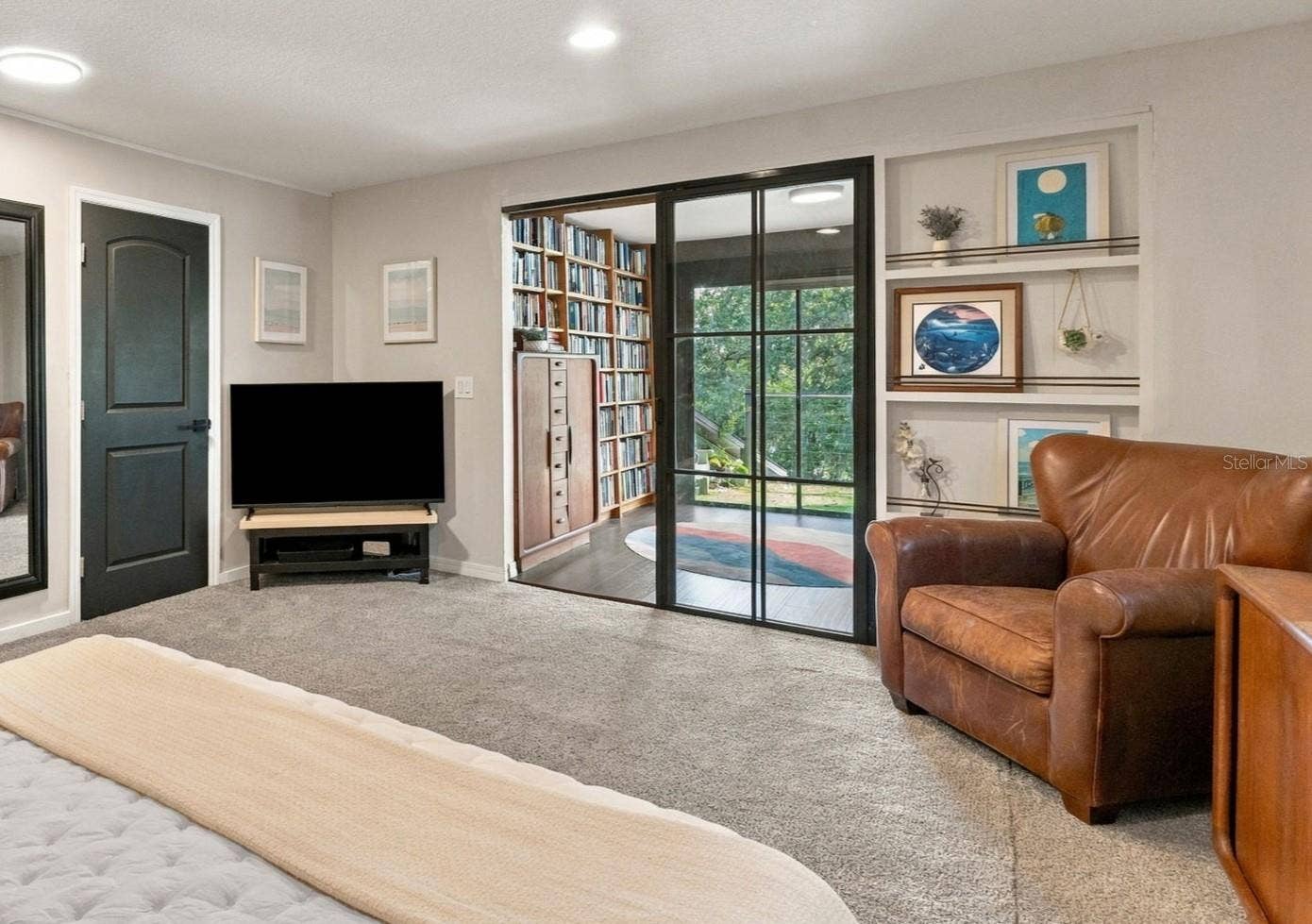 3006 RIVER GROVE DRIVE, Tampa, FL 33610 glass doors to en-suite office