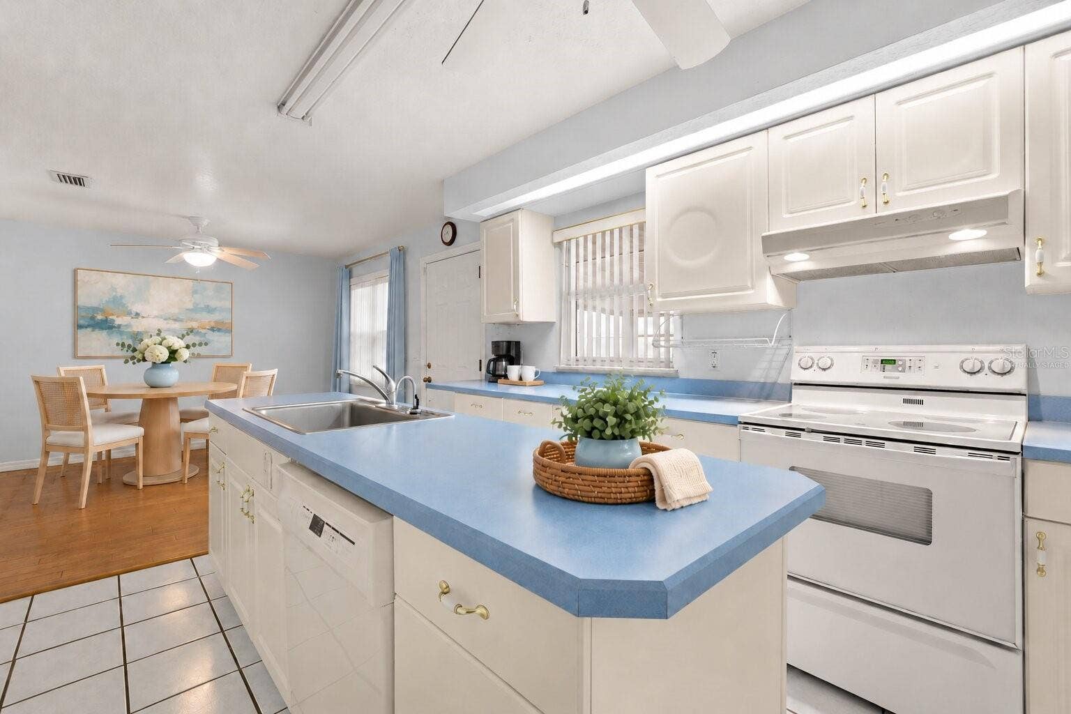 Virtually Staged - Kitchen and Dining Room