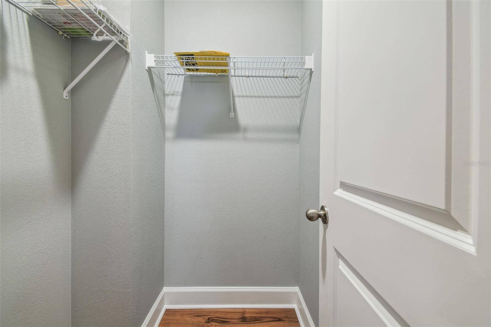 Extra utility closet for storage.