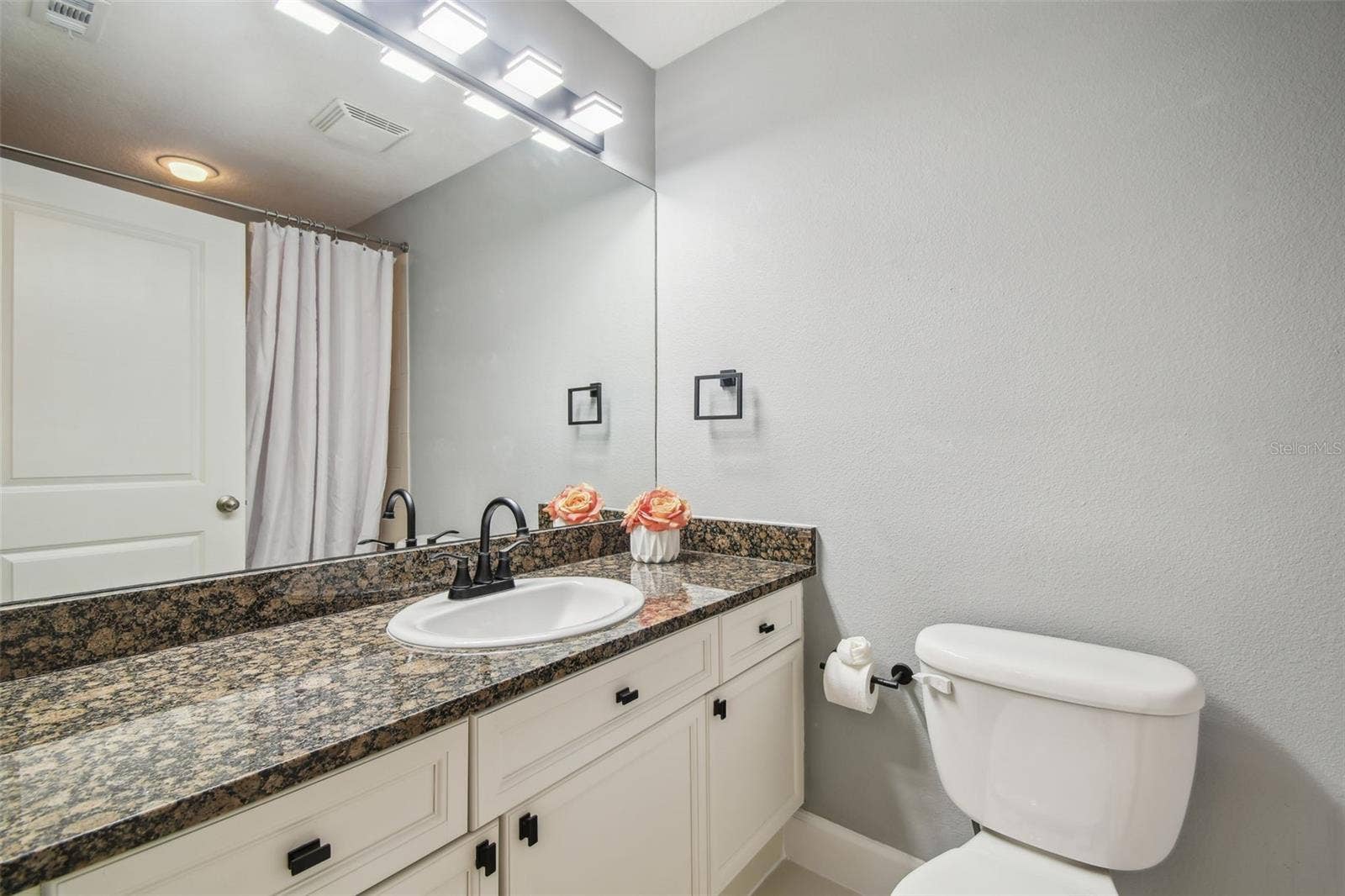 435 S OREGON AVENUE E, #304, Tampa, FL 33606 Guest bathroom with stone countertops and tub/shower combo.