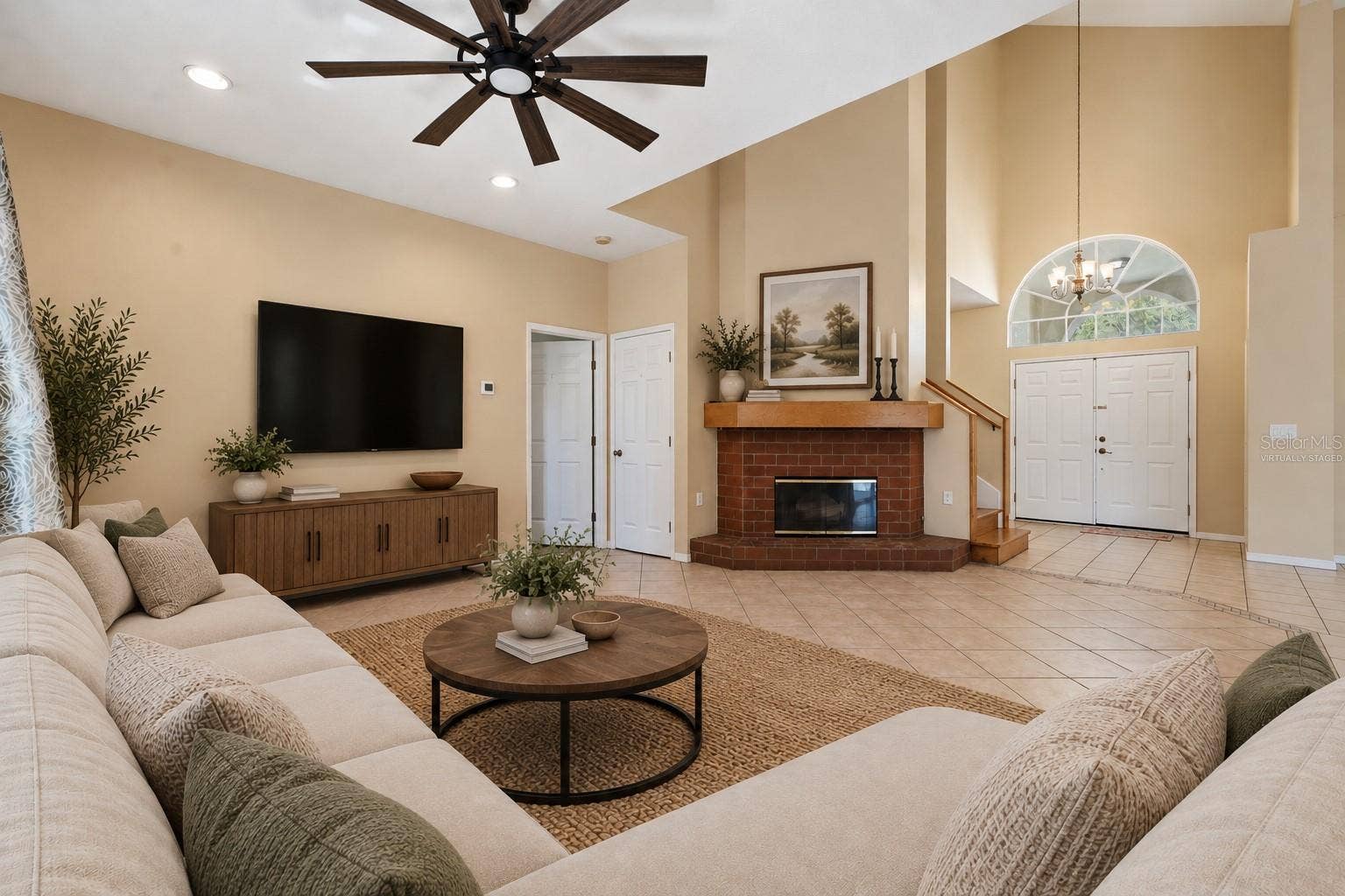 4369 14TH WAY NE, St Petersburg, FL 33703 Living Room Virtually Staged
