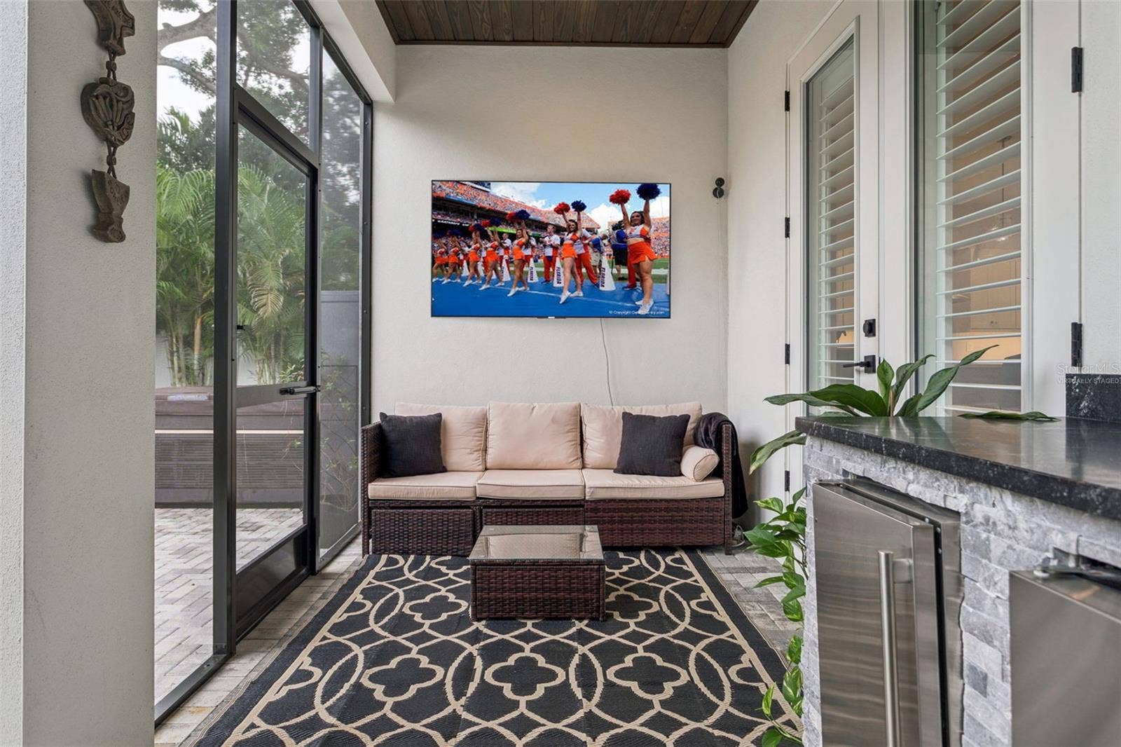 3513 W TACON STREET, Tampa, FL 33629 back porch (virtually staged TV)