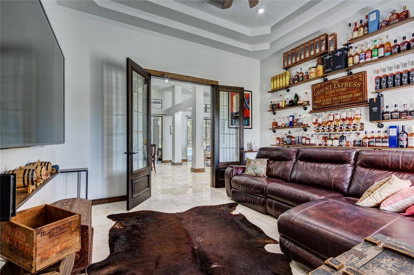 32305 PASCO ROAD, San Antonio, FL 33576 Double door entry to Media Room!