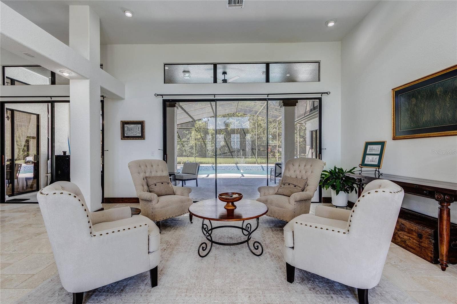 32305 PASCO ROAD, San Antonio, FL 33576 Living room opens to pool/lanai area!