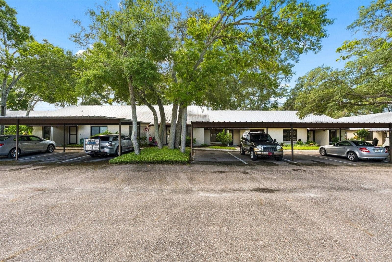 One Car Carport in front of Unit