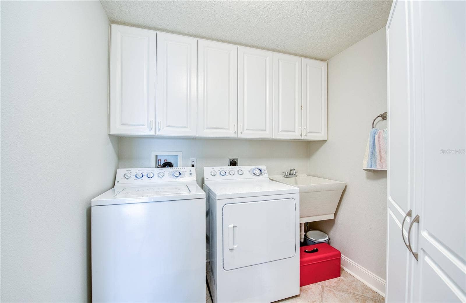 Condo has a Laundry Room which will hold a full-sized washer and dryer.