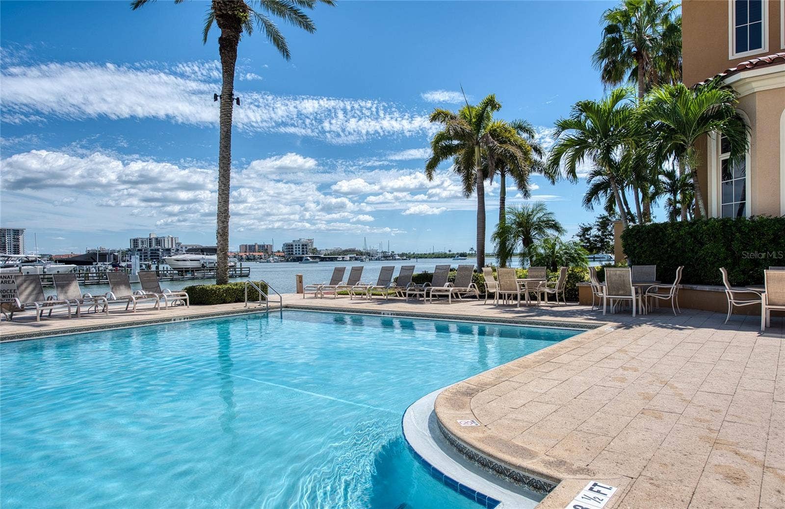 Pool is heated and Island Estates, Mandalay Channel and Memorial Causeway Views are stunning in the late evening.