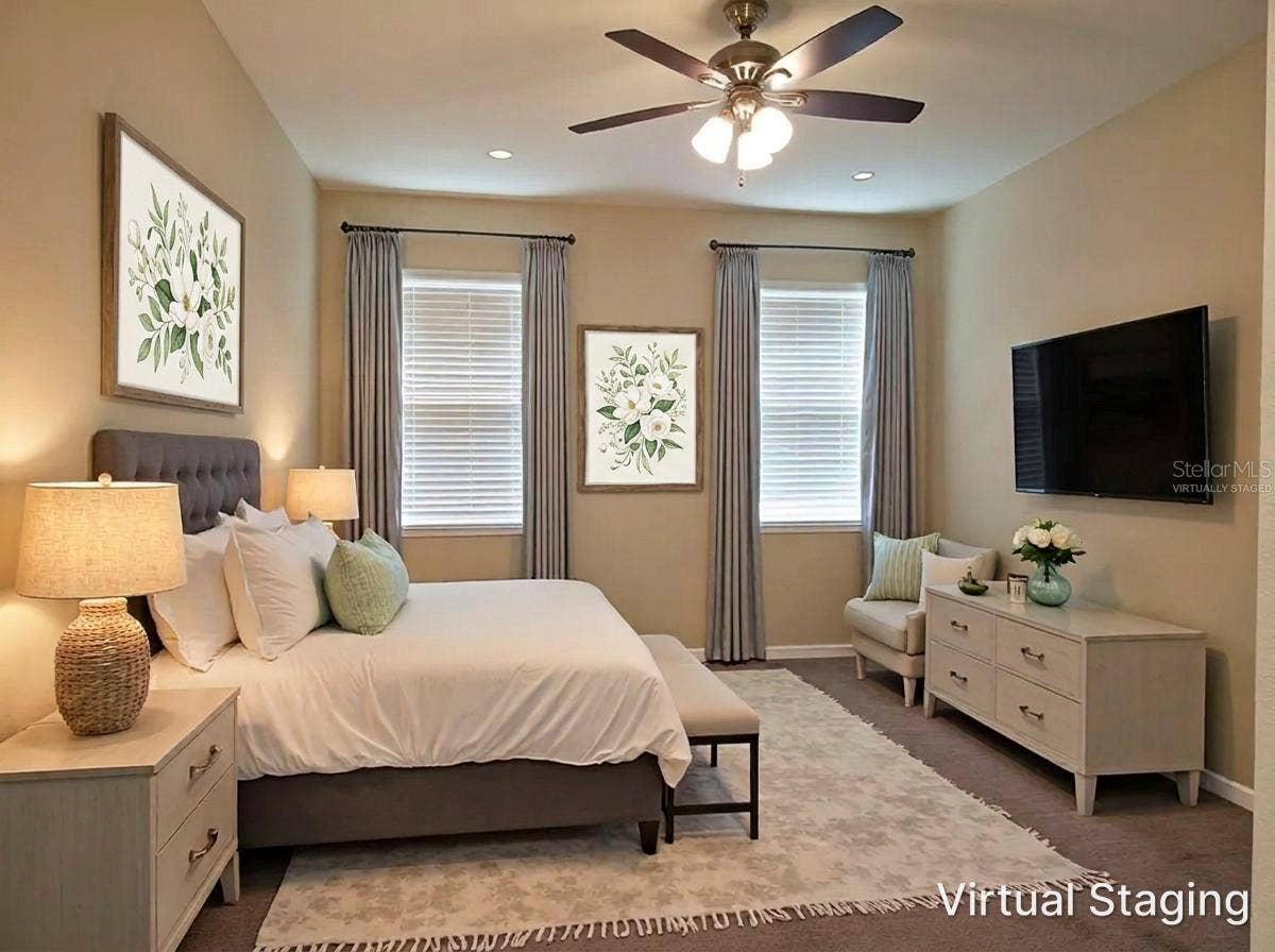 Primary Bedroom (Virtually Staged)
