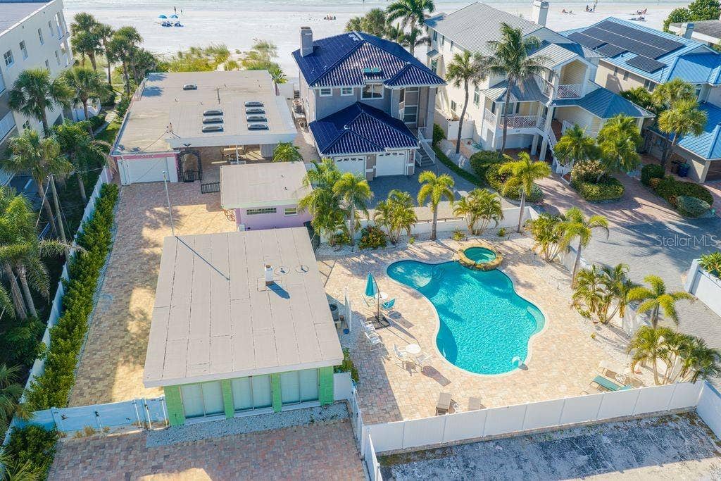 1512 GULF BOULEVARD, Indian Rocks Beach, FL 33785 Gorgeous heated pool with abundant sun deck area.