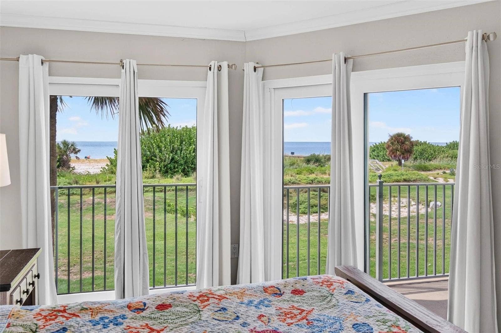 7434 BAYSHORE DRIVE, #202, Treasure Island, FL 33706 Master bedroom with a view