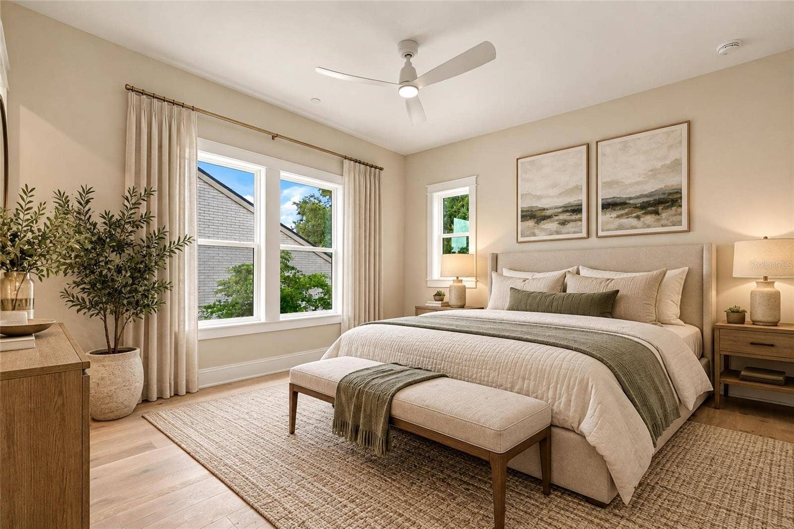 2544 1ST AVENUE N, St Petersburg, FL 33713 2nd Floor Primary Bedroom - AI Staging