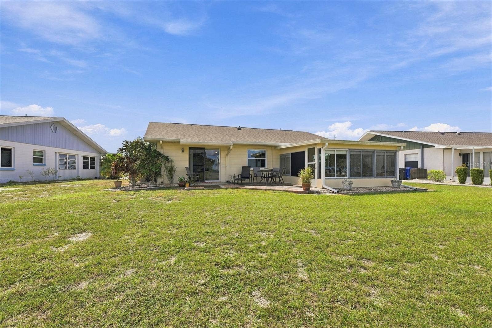 Backyard view of the home.