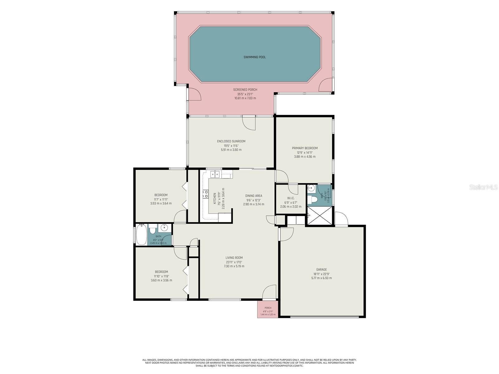 8064 FAWNRIDGE CIRCLE, Tampa, FL 33610 Floor Plan