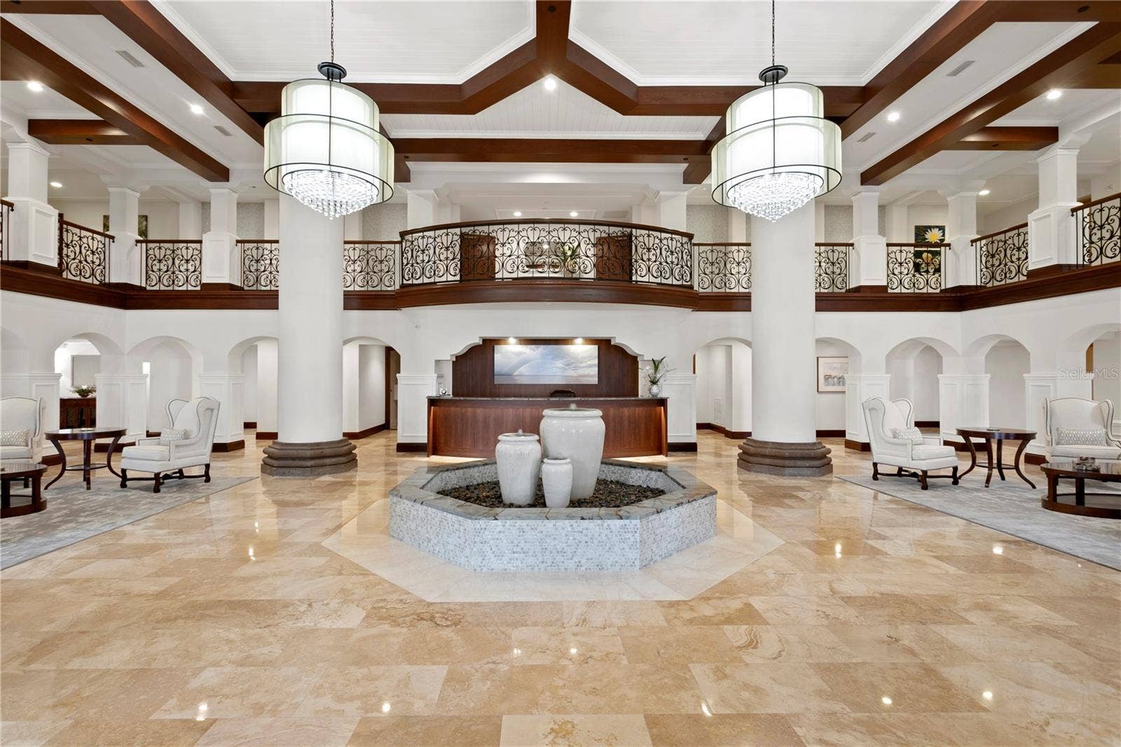 Newly renovated Lobby with Mezzanine and concierge desk