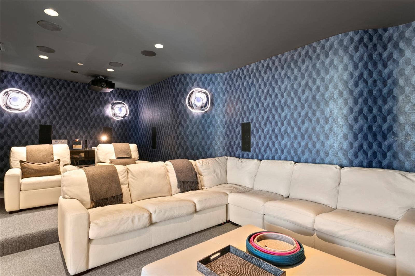 Theatre with comfortable leather seating