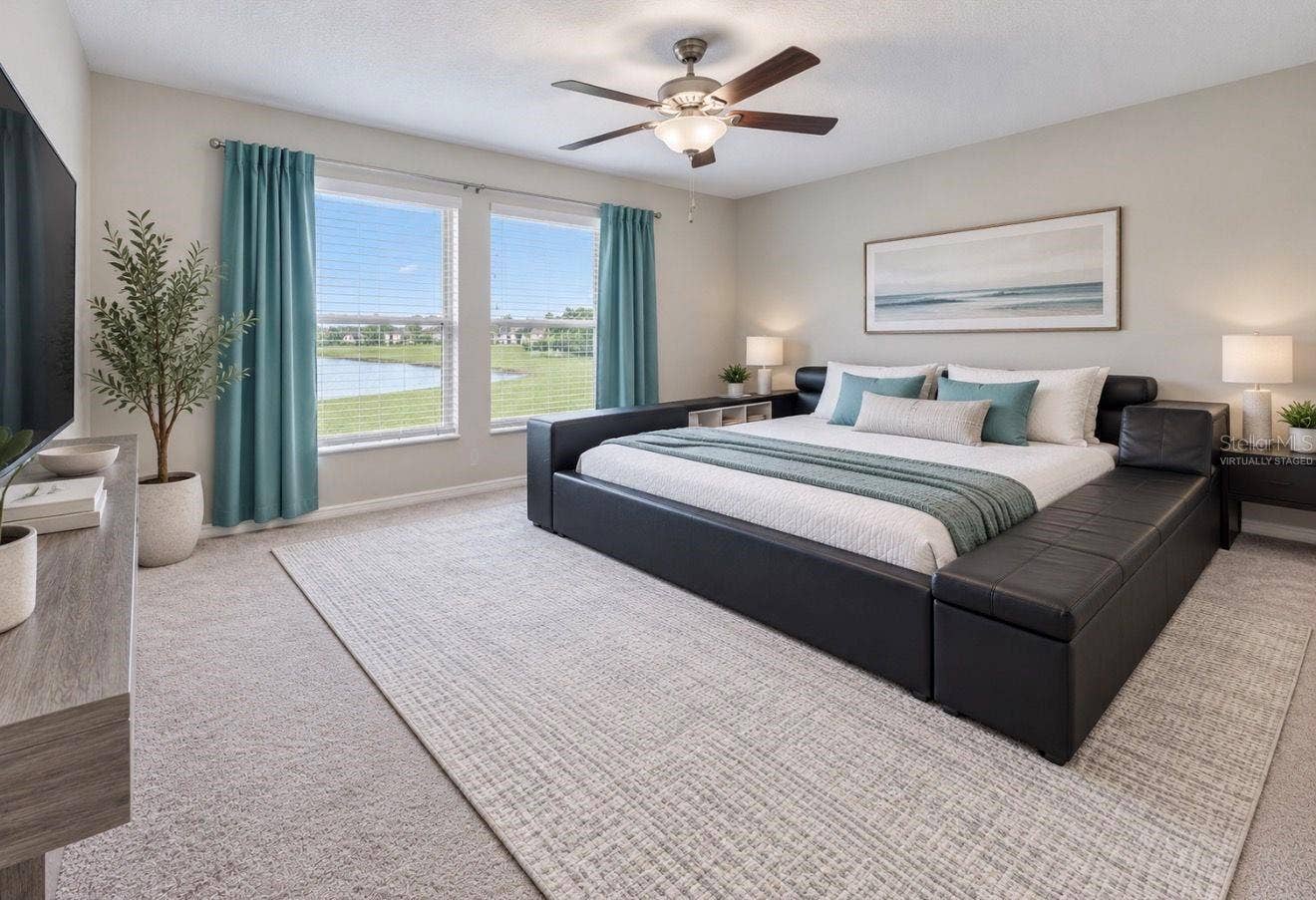 11911 FIELD THISTLE COURT, Riverview, FL 33579 Primary Bedroom | Virtually Staged