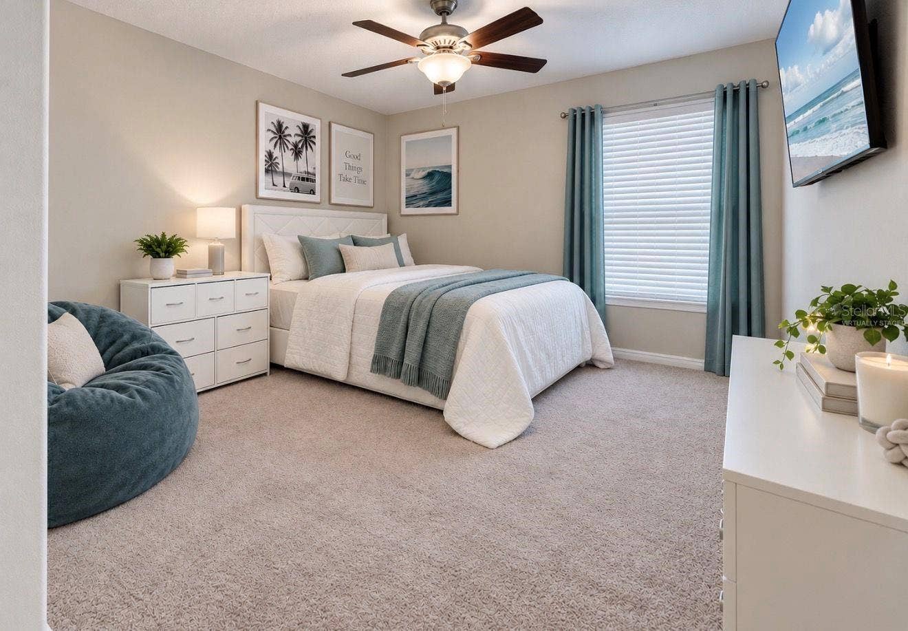 11911 FIELD THISTLE COURT, Riverview, FL 33579 Secondary bedroom | Virtually Staged