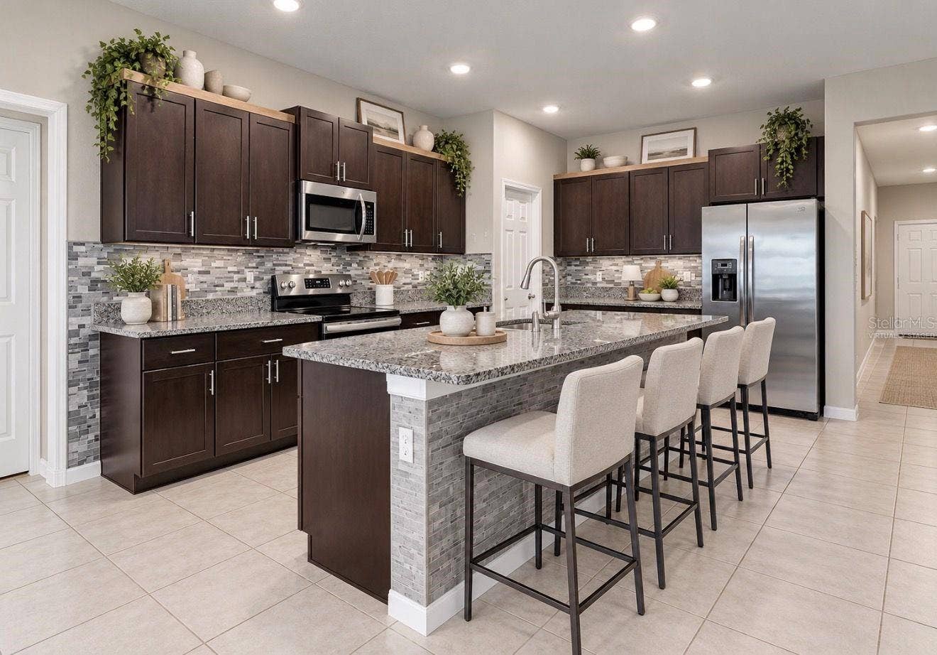 11911 FIELD THISTLE COURT, Riverview, FL 33579 Kitchen | Virtually Staged