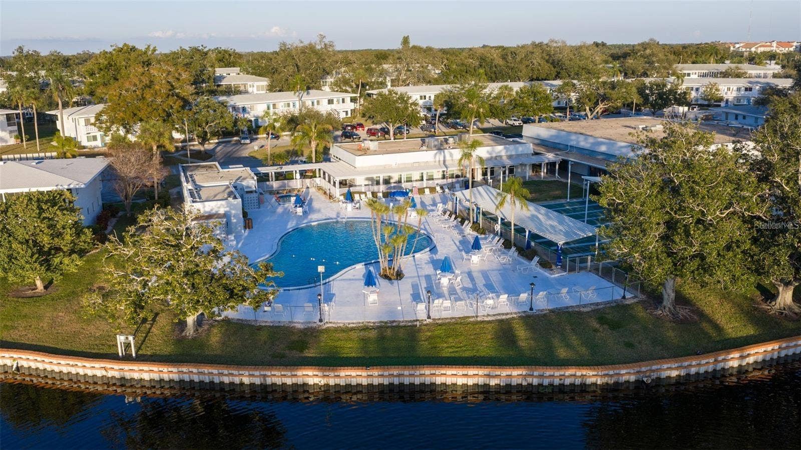 8402 111TH STREET, #106, Seminole, FL 33772 Overhead of pool area