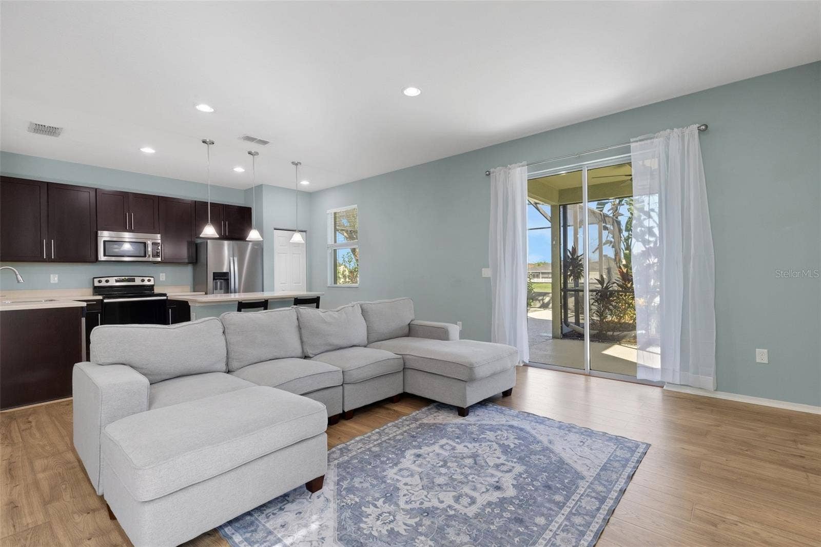Open Concept Living Room/Dining Room/Kitchen