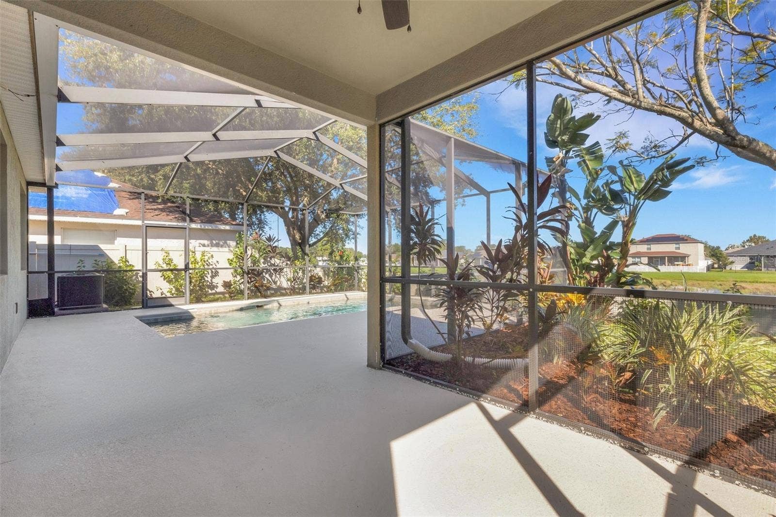 Lanai / Covered Porch Opens to Pool