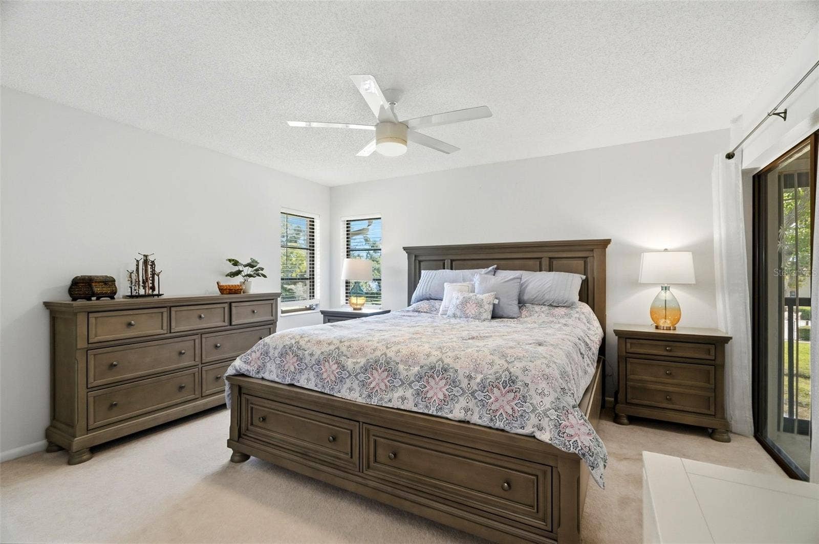 2700 NEBRASKA AVENUE, #2-203, Palm Harbor, FL 34684 Bedroom Overlooks Balcony + Pond Views