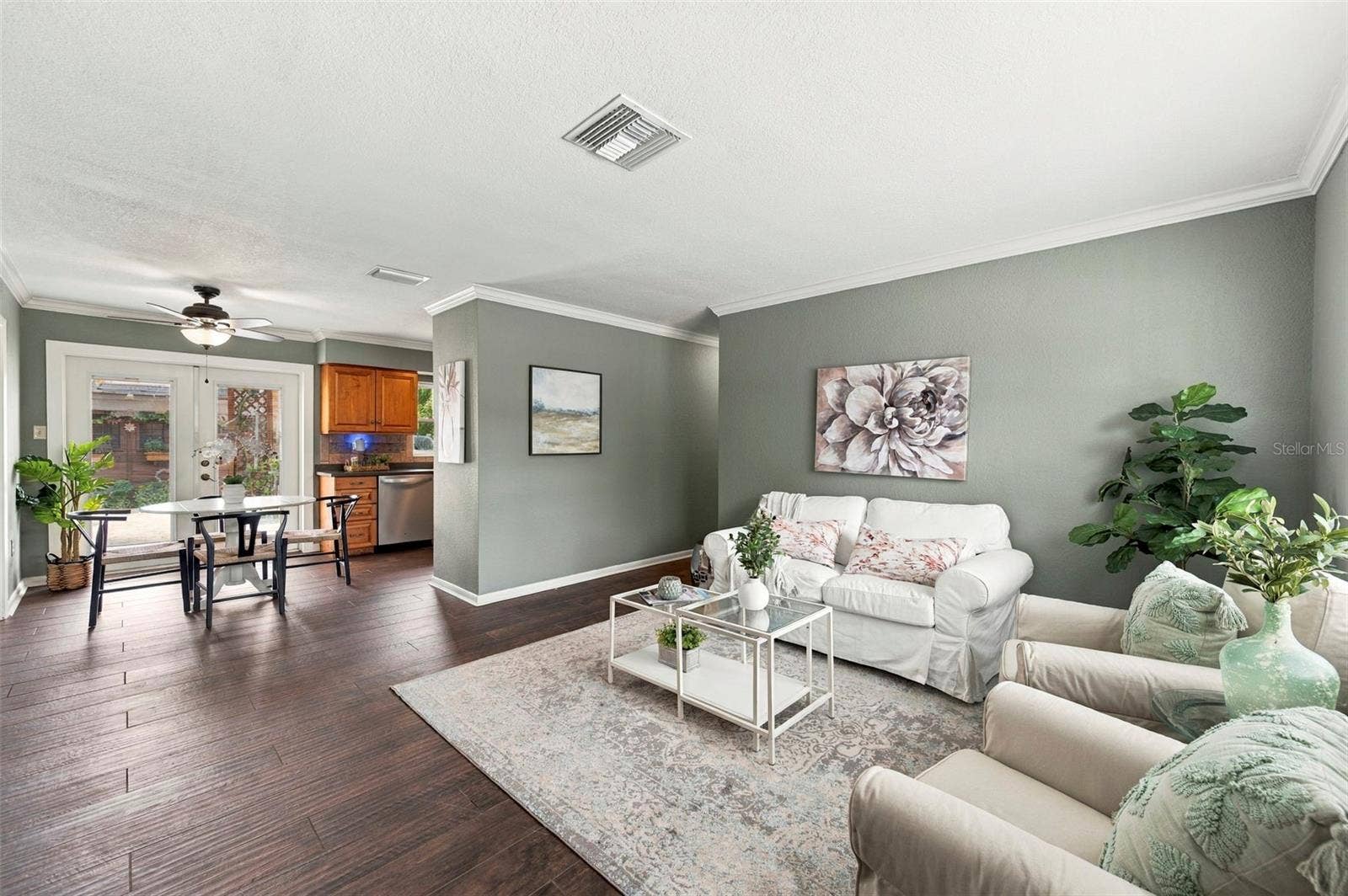 Living Room opens to the Dining Room