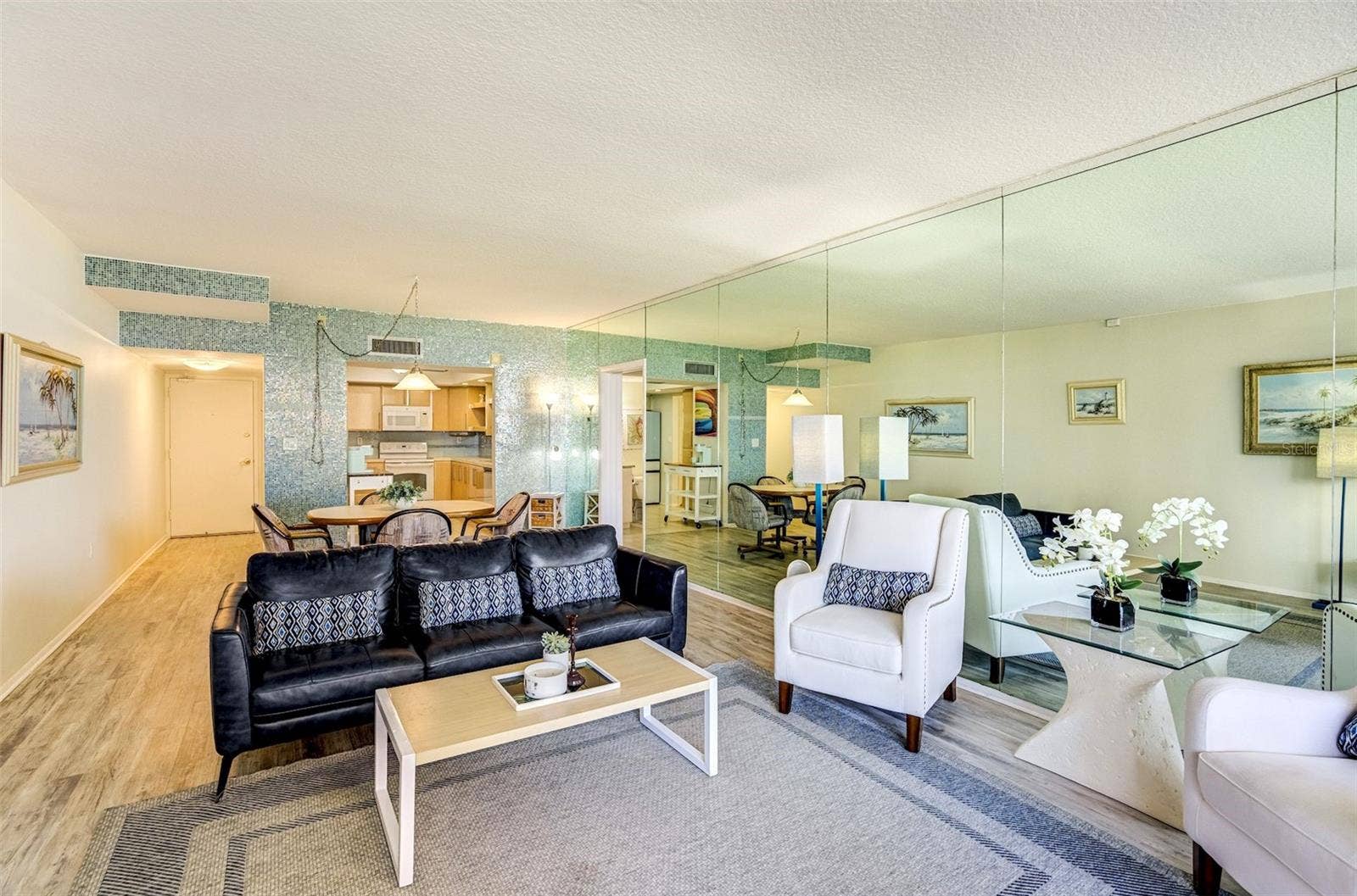17920 GULF BOULEVARD, #102, Redington Shores, FL 33708 Open Living Room