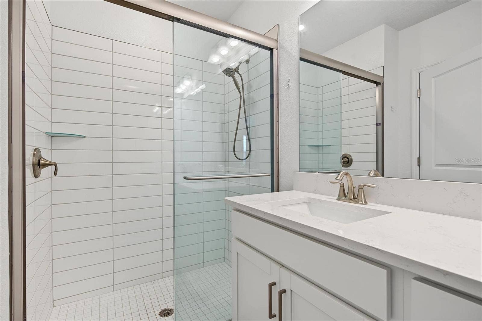 large walk-in shower