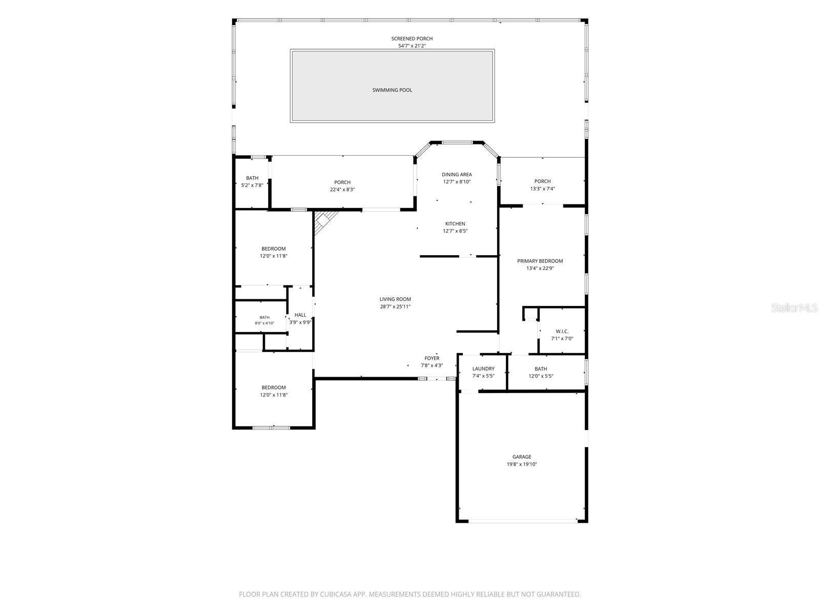 9713 LOMALINDA COURT, New Port Richey, FL 34655 Floor plan.