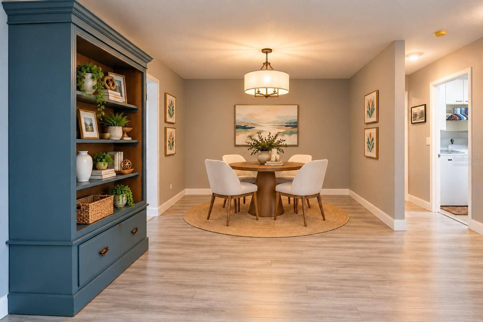 9713 LOMALINDA COURT, New Port Richey, FL 34655 Virtually staged dining room.