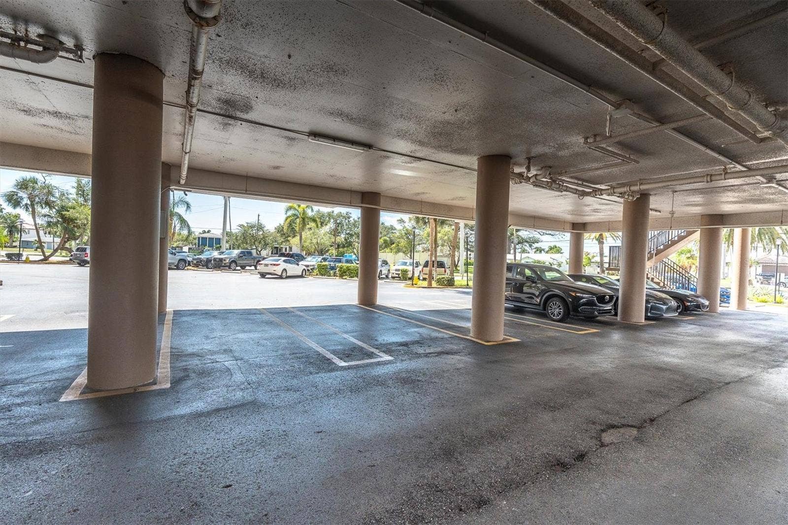 Under Building Reserved Parking Space