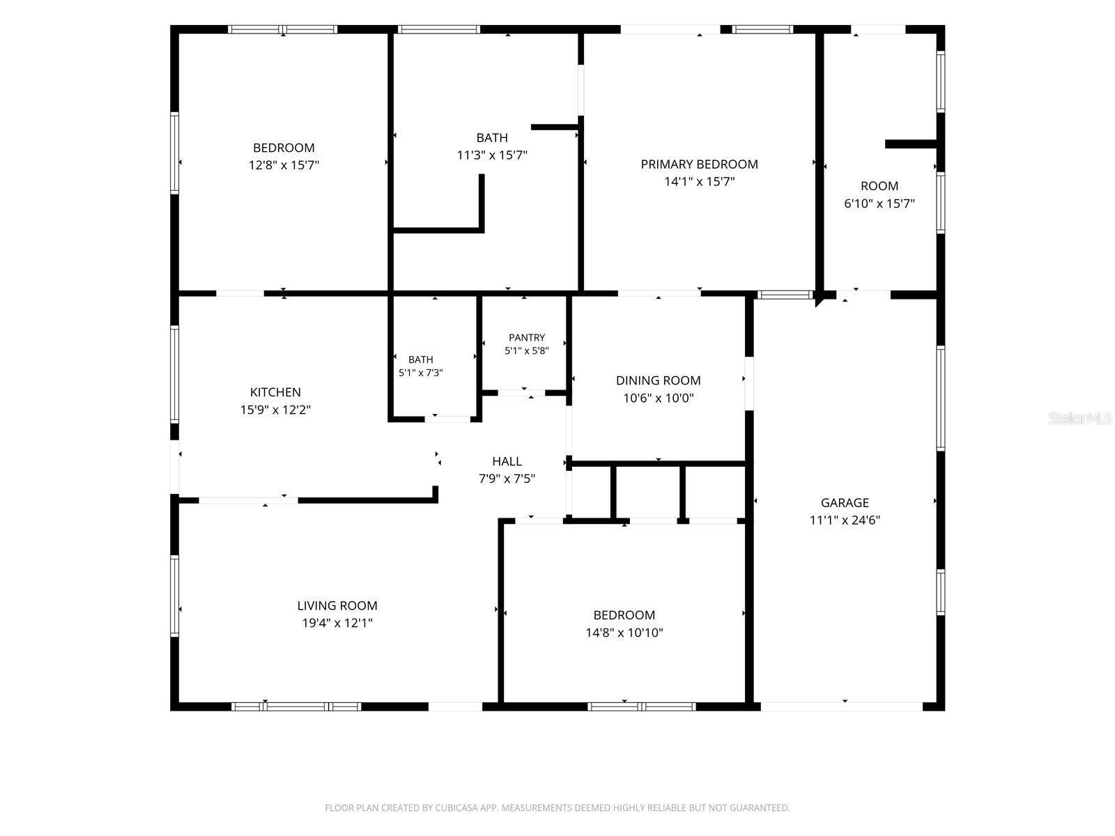 402 ORCHID LANE, Palm Harbor, FL 34683 FLOOR PLAN OF CURRENT HOME