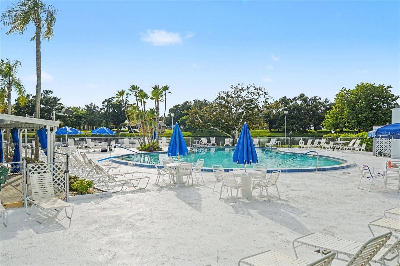 11201 80TH AVENUE, #209, Seminole, FL 33772 Lovely pool area just off the shuffle board courts and has a view of the water too!