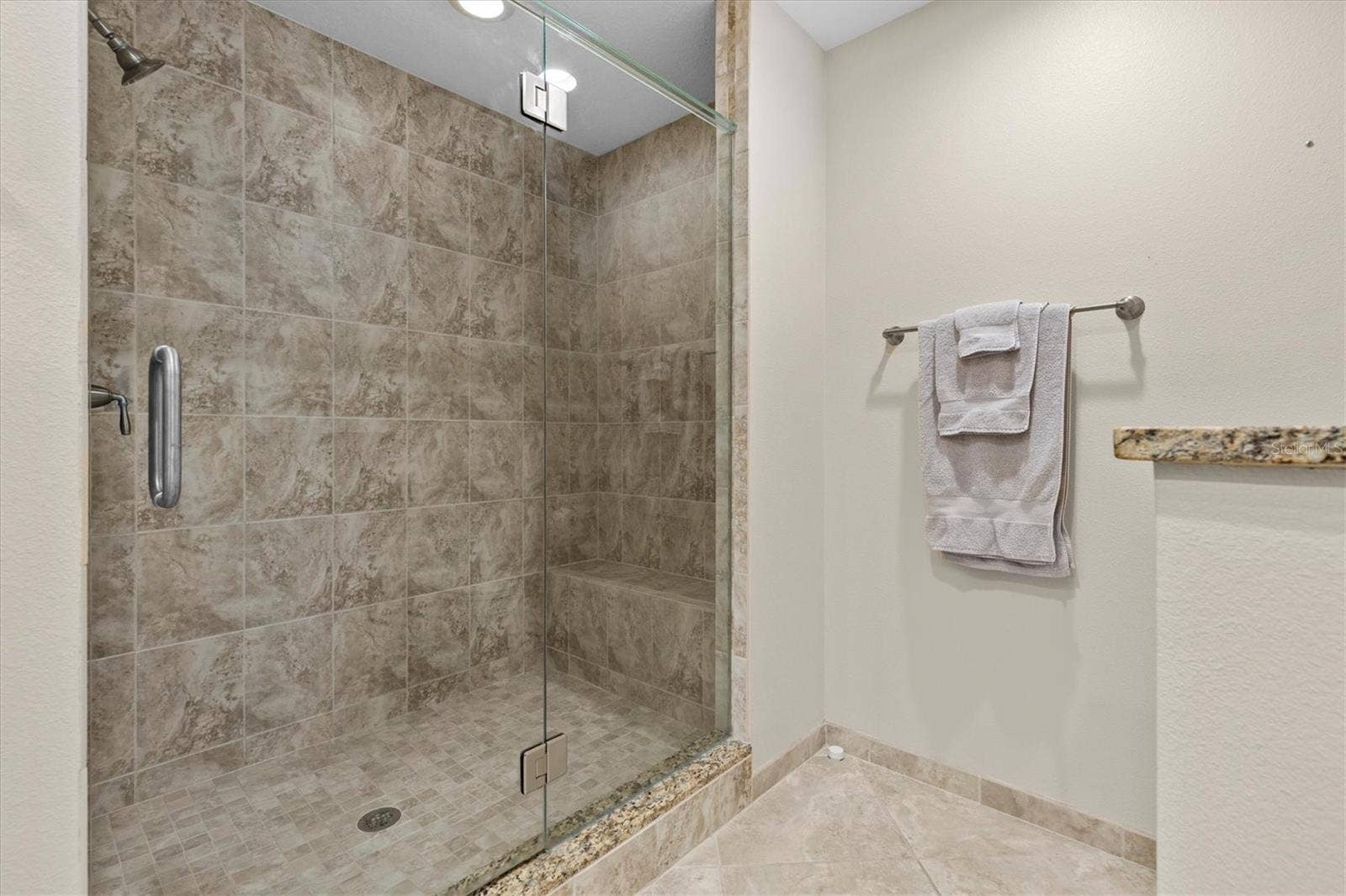 Primary shower area