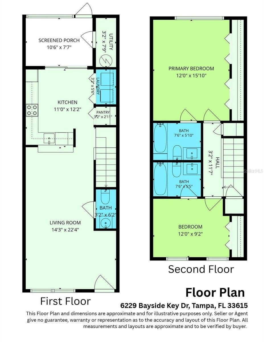 6229 BAYSIDE KEY DRIVE, Tampa, FL 33615 Floor Plan -6229 Bayside Key Dr, Tampa, FL 33615