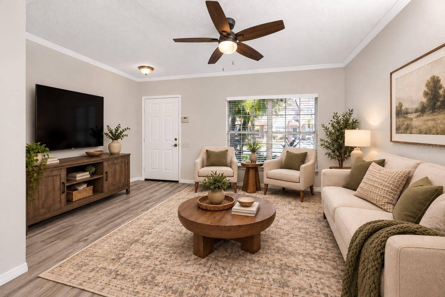 6229 BAYSIDE KEY DRIVE, Tampa, FL 33615 Open Concept Living Dining area virtually staged -6229 Bayside Key Dr, Tampa, FL 33615