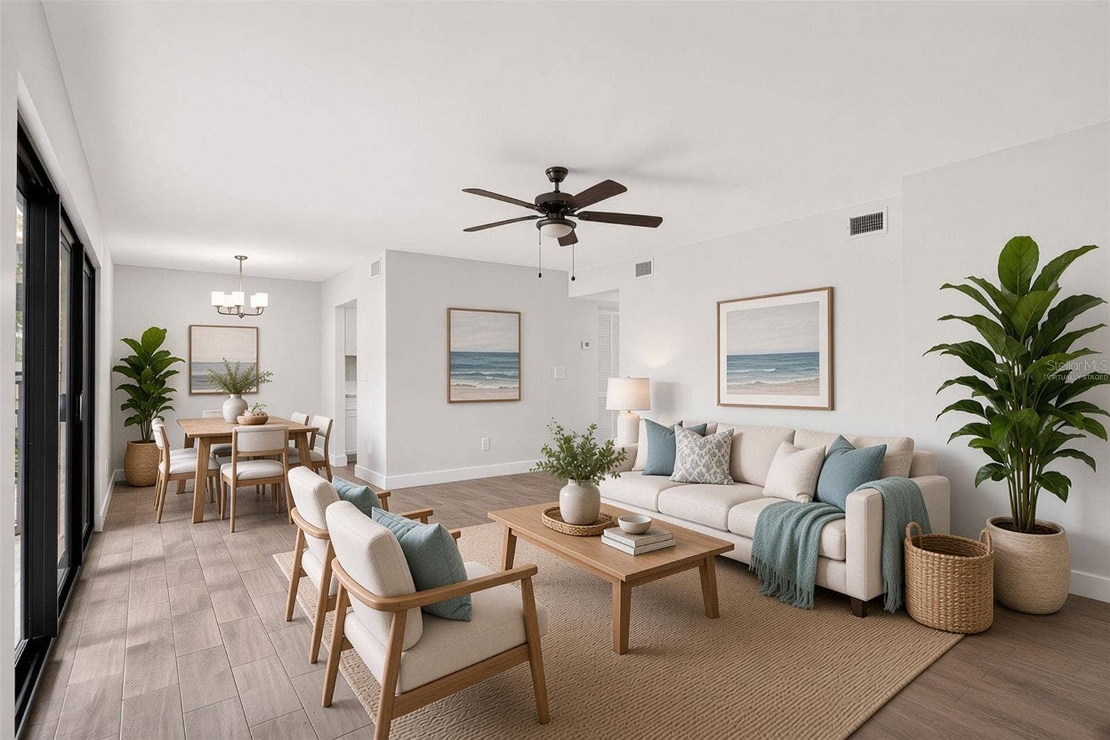 876 116TH AVENUE N, #103, St Petersburg, FL 33716 Living room virtually staged