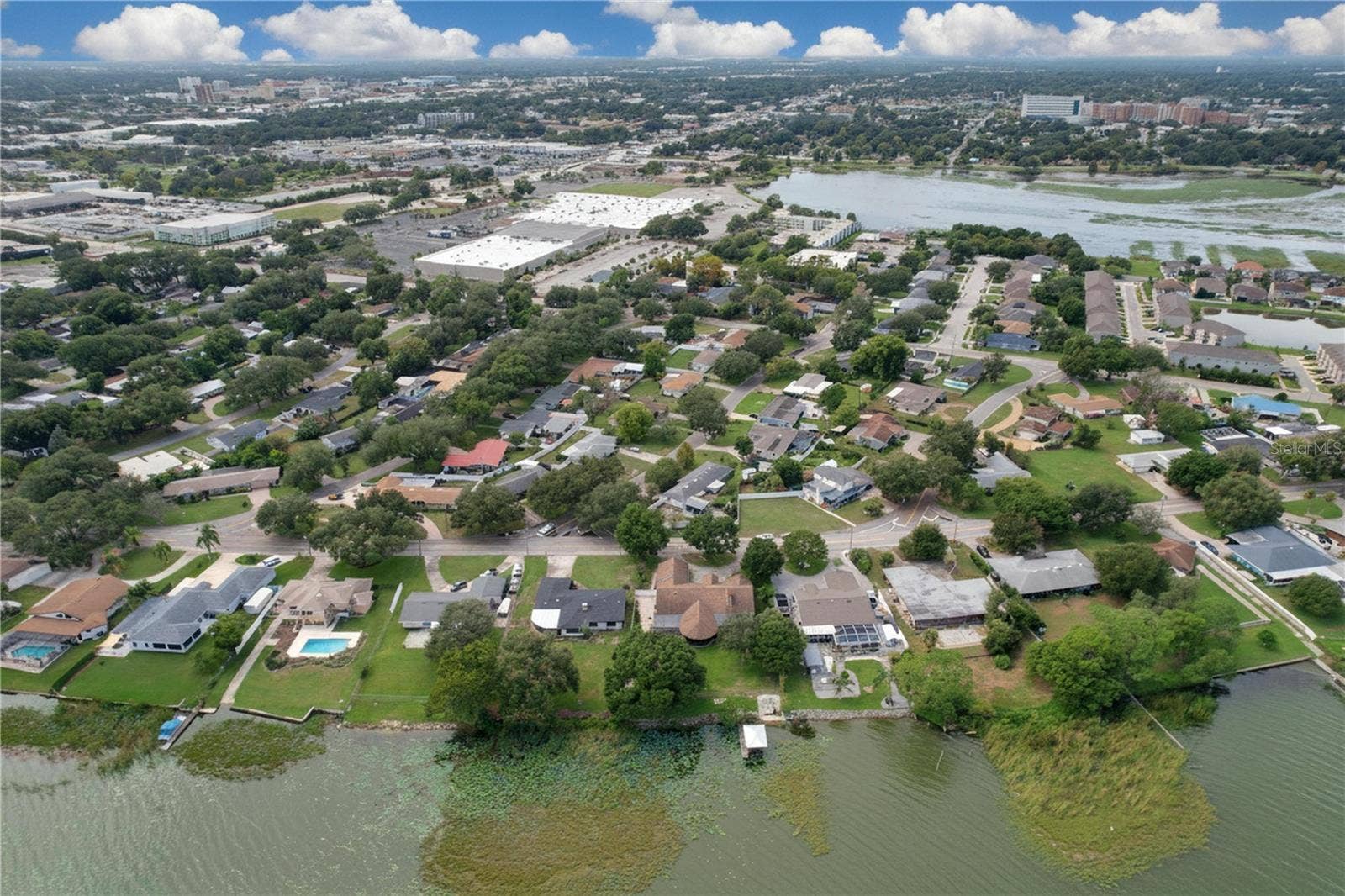 1348 EDGEWATER BEACH DRIVE, Lakeland, FL 33805 Aerial view of property