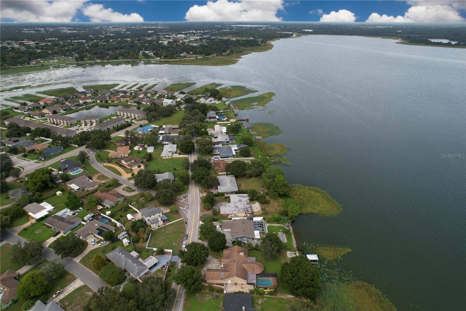 1348 EDGEWATER BEACH DRIVE, Lakeland, FL 33805 Aerial view of property